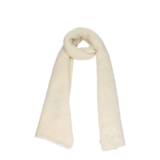 Wollschal in Off-White Beige
