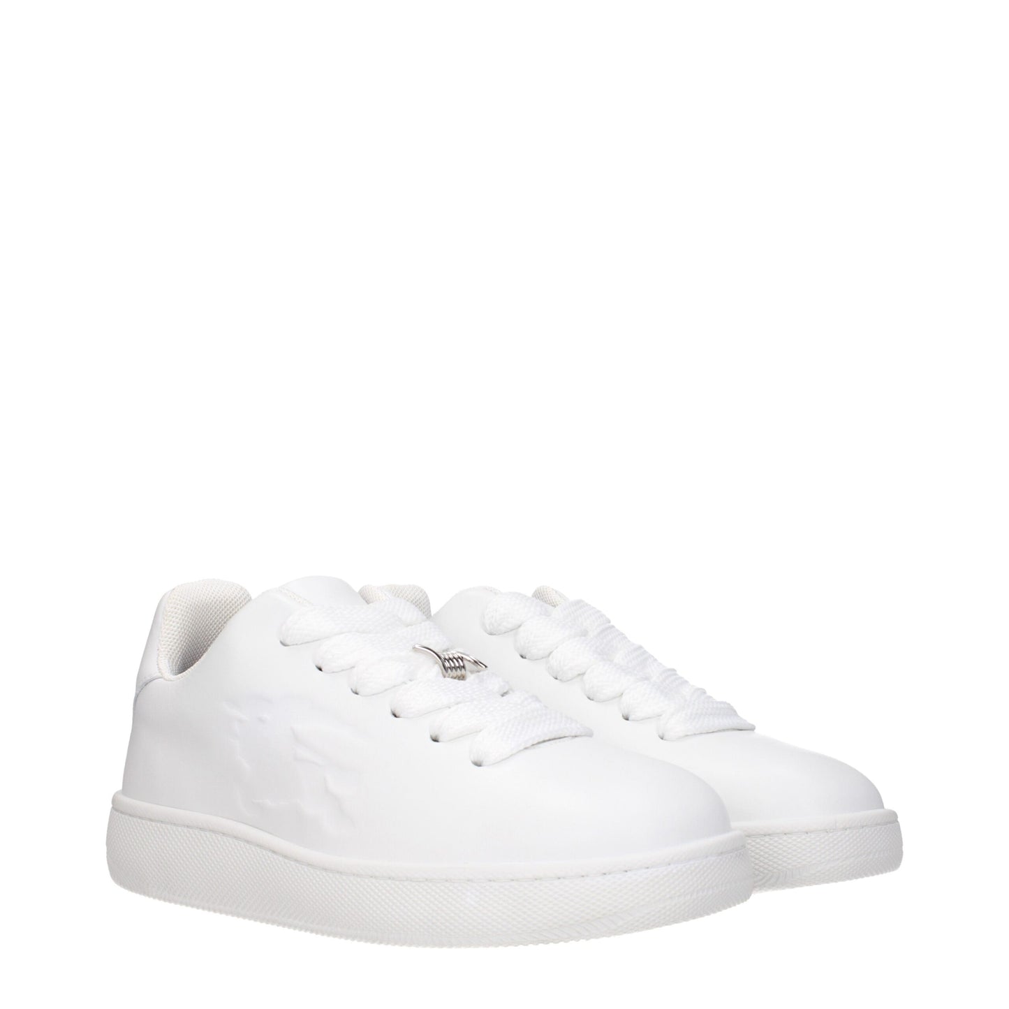 Burberry Weiße Leder Low-Tops