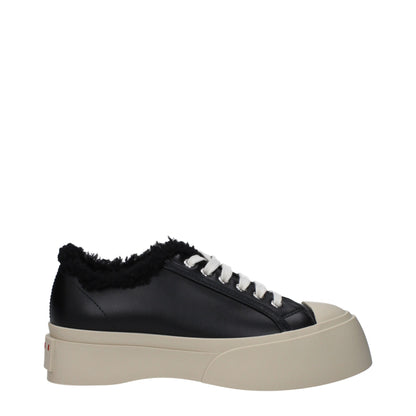 Marni – Schwarze, klobige Leder-Sneaker