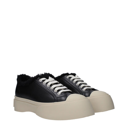 Marni – Schwarze, klobige Leder-Sneaker