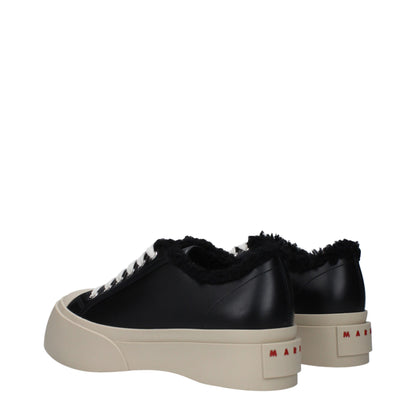 Marni – Schwarze, klobige Leder-Sneaker