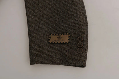 Dolce &amp; Gabbana – Brauner einreihiger Wollanzug