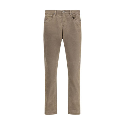 PT Torino Beige Baumwoll-Freizeithose