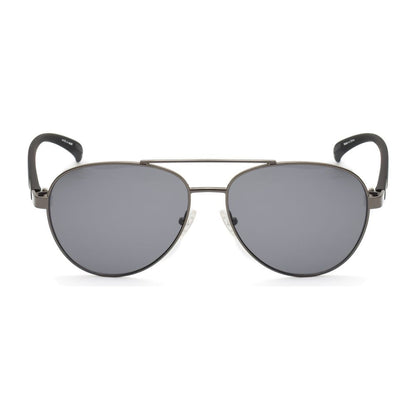 Kenneth Cole Sonnenbrille aus grauem Metall