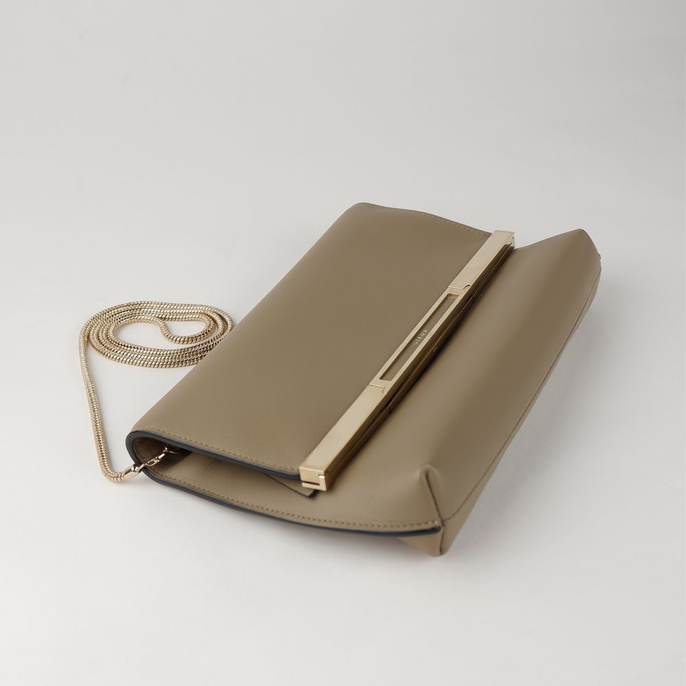 Giada – Beigefarbene Umhängetasche aus Leder