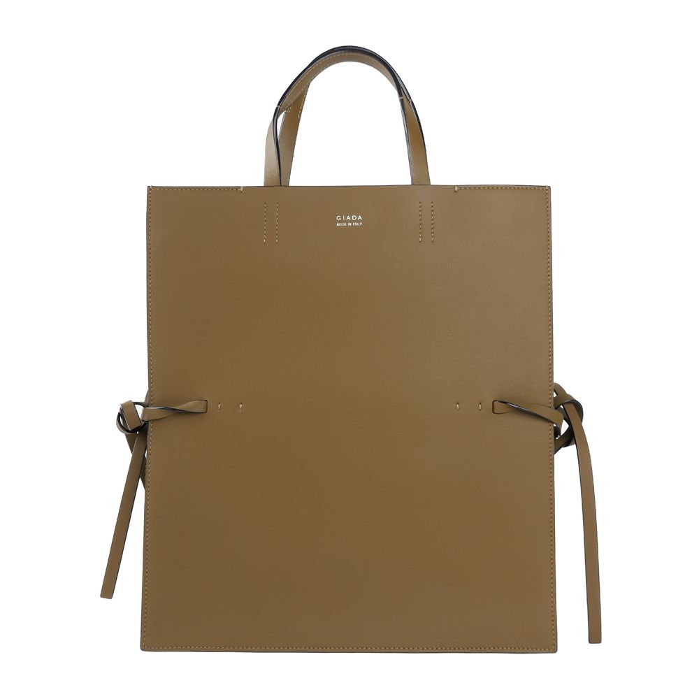 Giada Braune Lederhandtasche