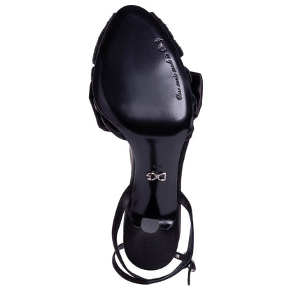 Dolce &amp; Gabbana – Schwarze Sandale aus Ziegenleder