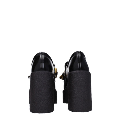 Stella McCartney – Plateau-Loafer aus schwarzem Leder