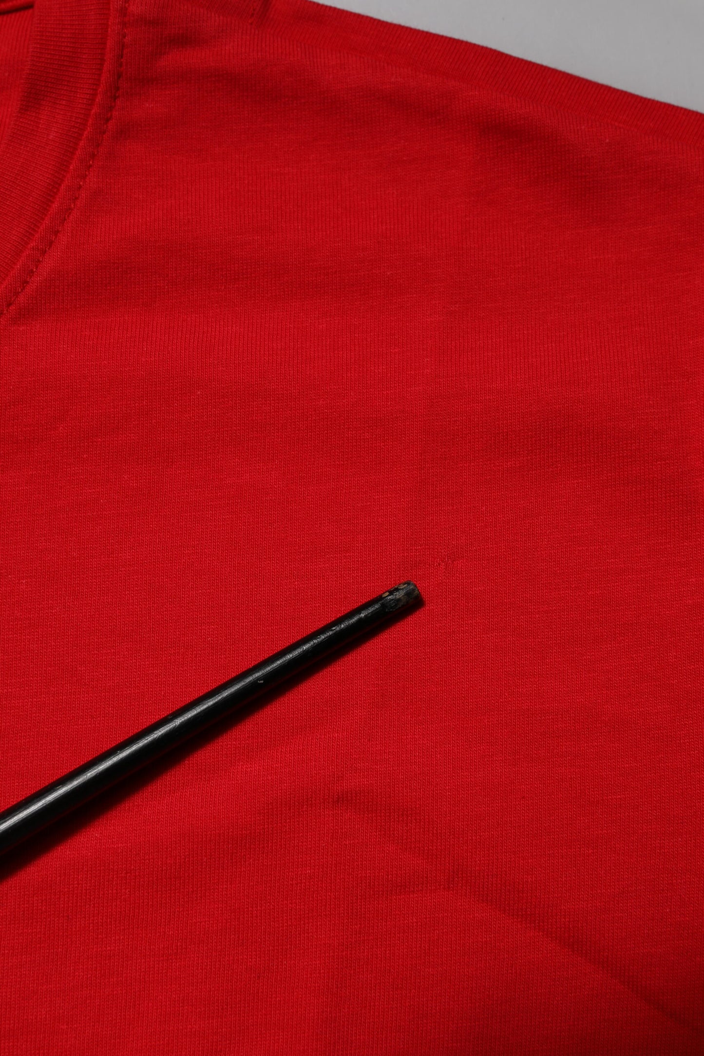 Dolce &amp; Gabbana – Rotes T-Shirt aus Baumwolle mit Rundhalsausschnitt und kurzen Ärmeln