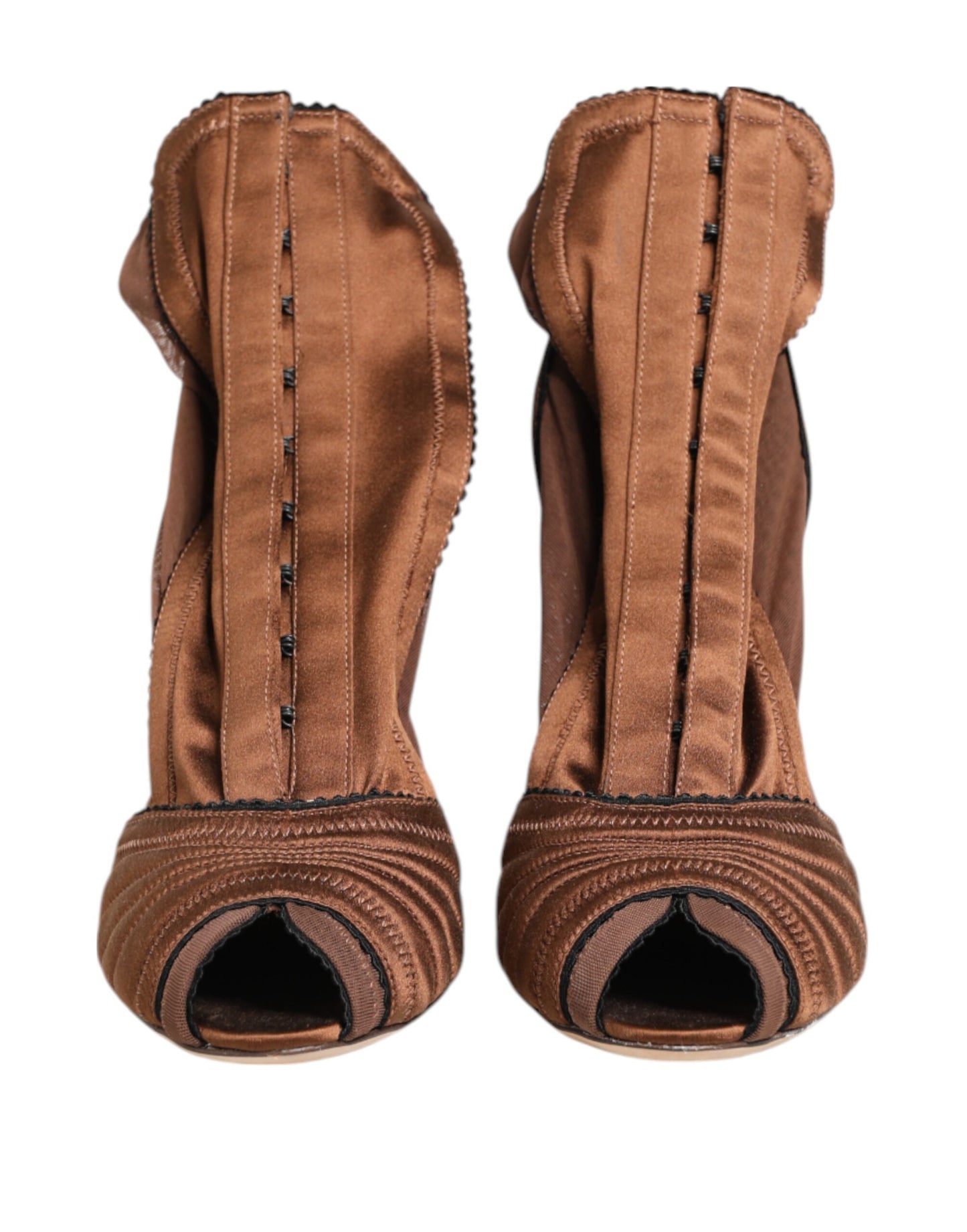 Dolce &amp; Gabbana – Bette – Stiefeletten mit hohem Absatz in Braun