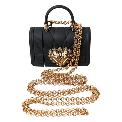 Dolce &amp; Gabbana Hülle Schwarz Silikon Devotion Herz Hülle Handtasche Airpod