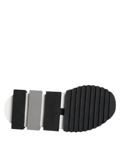 Dolce &amp; Gabbana Weiß Schwarz Sorrento Socken Sneakers Schuhe