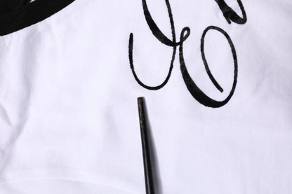 Dolce & Gabbana White Eleganza Cotton Crew Neck Tee T-shirt