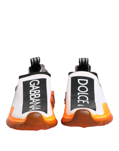 Dolce &amp; Gabbana Weiße Sorrento Slip-On Low Top Sneakers Schuhe