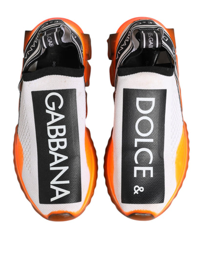 Dolce &amp; Gabbana Weiße Sorrento Slip-On Low Top Sneakers Schuhe