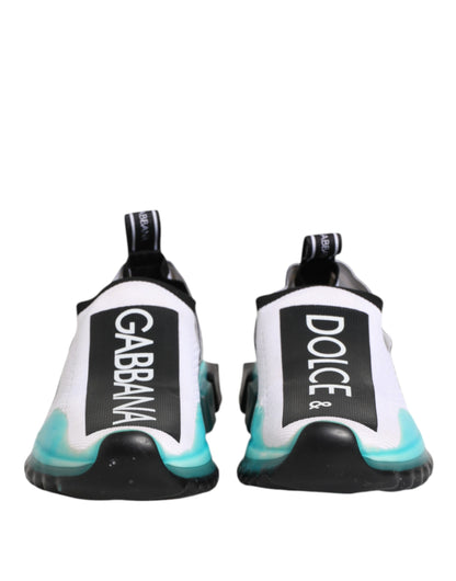 Dolce &amp; Gabbana Weiße Sorrento Slip-On Low Top Sneakers Schuhe