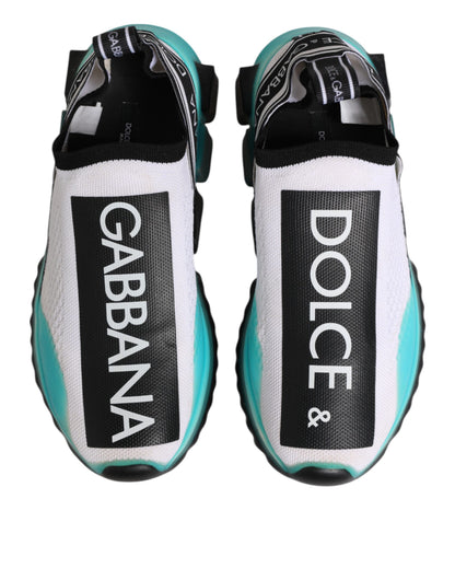 Dolce &amp; Gabbana Weiße Sorrento Slip-On Low Top Sneakers Schuhe