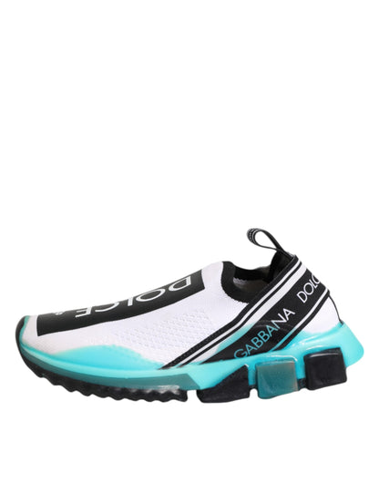 Dolce &amp; Gabbana Weiße Sorrento Slip-On Low Top Sneakers Schuhe