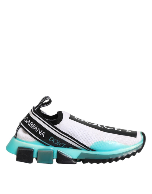 Dolce &amp; Gabbana Weiße Sorrento Slip-On Low Top Sneakers Schuhe