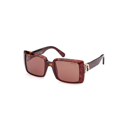 Moncler Brown Pantograph Damen Sonnenbrille