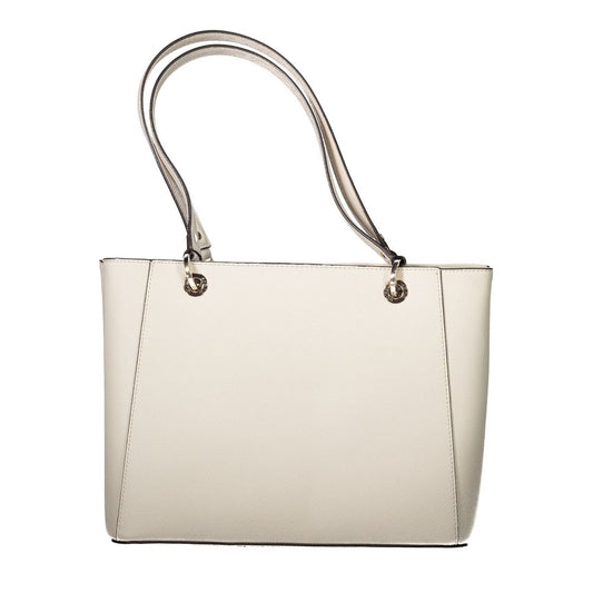 Guess Jeans Beige Polyethylen Handtasche