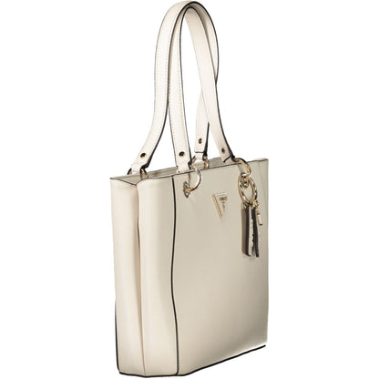 Guess Jeans Beige Polyethylen Handtasche