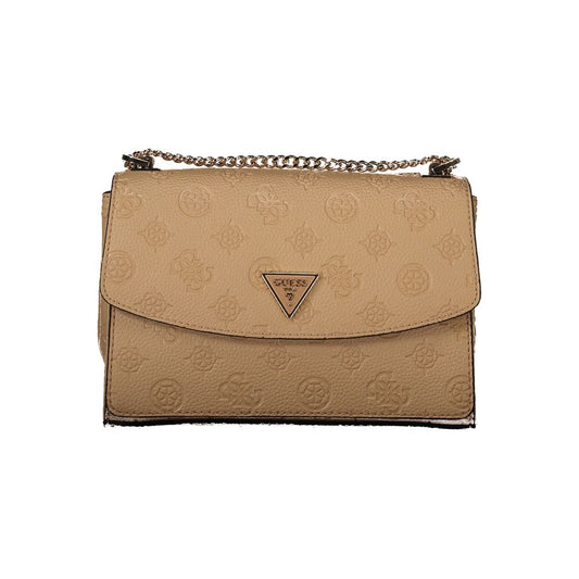 Guess Jeans Beige Polyethylen Handtasche
