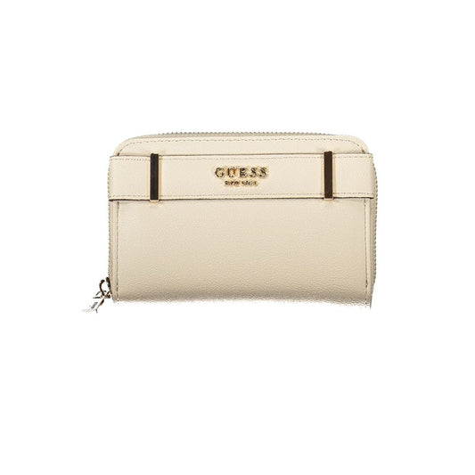 Guess Jeans – Beige Polyethylen-Geldbörse