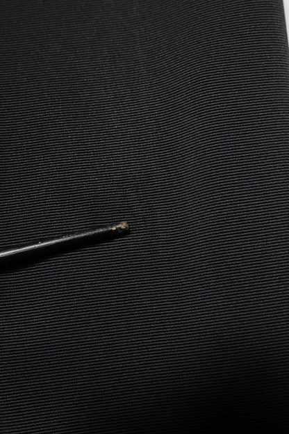 Dolce &amp; Gabbana – Schwarze, hoch taillierte, konisch zulaufende Hose aus Acetat