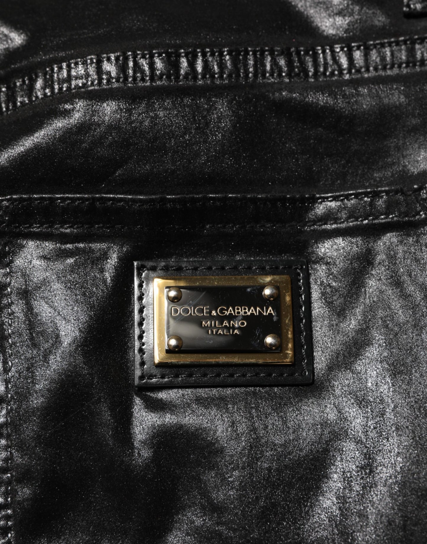 Dolce &amp; Gabbana – Schwarze Skinny-Jeans „GRACE“ mit hoher Taille