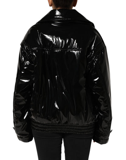 Dolce &amp; Gabbana – Schwarze Steppjacke aus Polyester