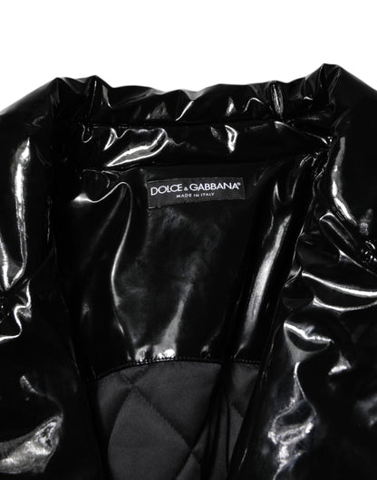 Dolce &amp; Gabbana – Schwarze Steppjacke aus Polyester