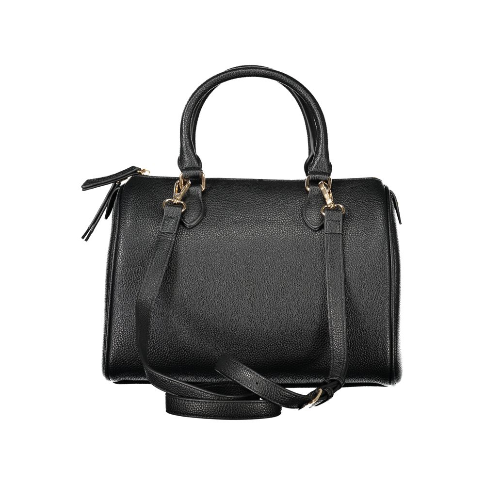 Mario Valentino Schwarze Polyethylen-Damenhandtasche