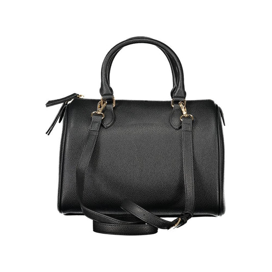 Mario Valentino Schwarze Polyethylen-Damenhandtasche