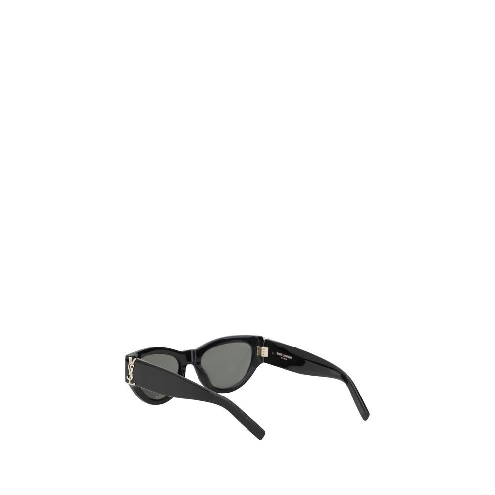 Saint Laurent Sonnenbrille aus schwarzem Acetat