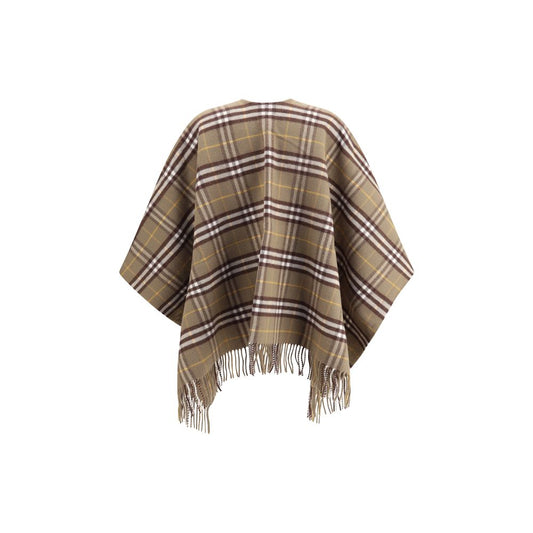 Burberry Kariertes Cape aus Wolle und Kaschmir