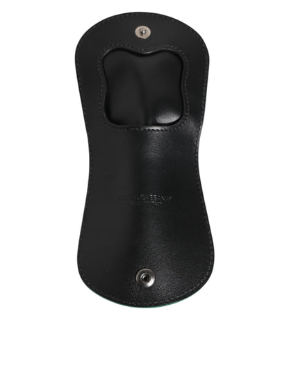 Dolce &amp; Gabbana Grüne Exotische Haut Münze Kondom Fall Halter Tasche Brieftasche