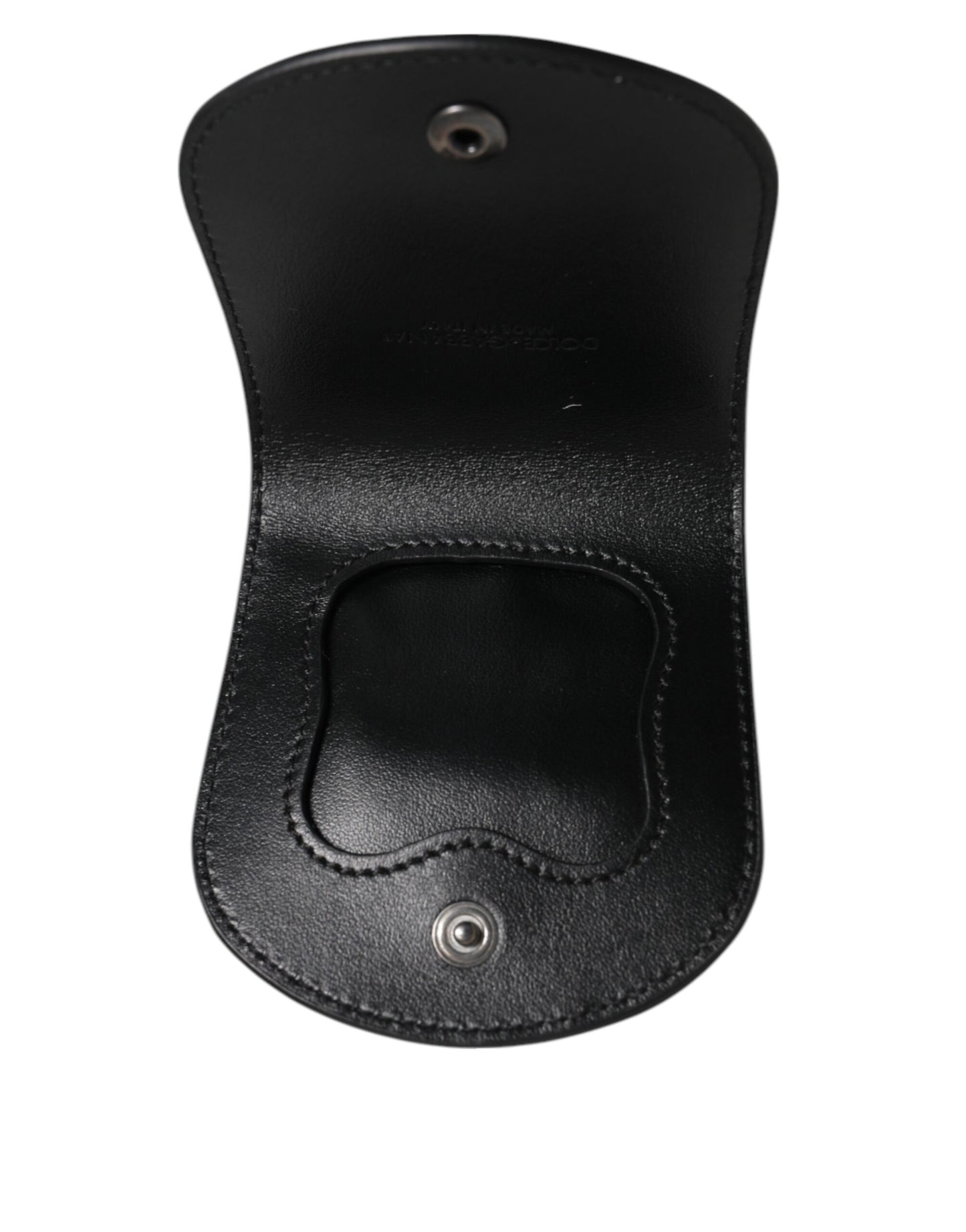 Dolce &amp; Gabbana Schwarze Exotenhaut-Münzen-Kondometui-Halter-Taschengeldbörse