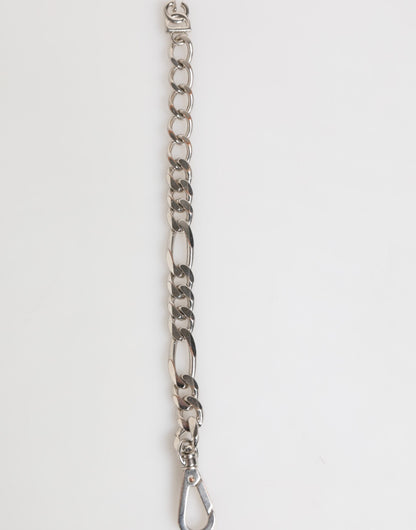Dolce & Gabbana Silver Tone Brass Chain Lobster Clasp DG Logo Bracelet