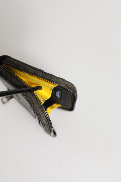 Dolce &amp; Gabbana – Kartenetui mit Münzfach und Logo-Schild aus braunem Leder