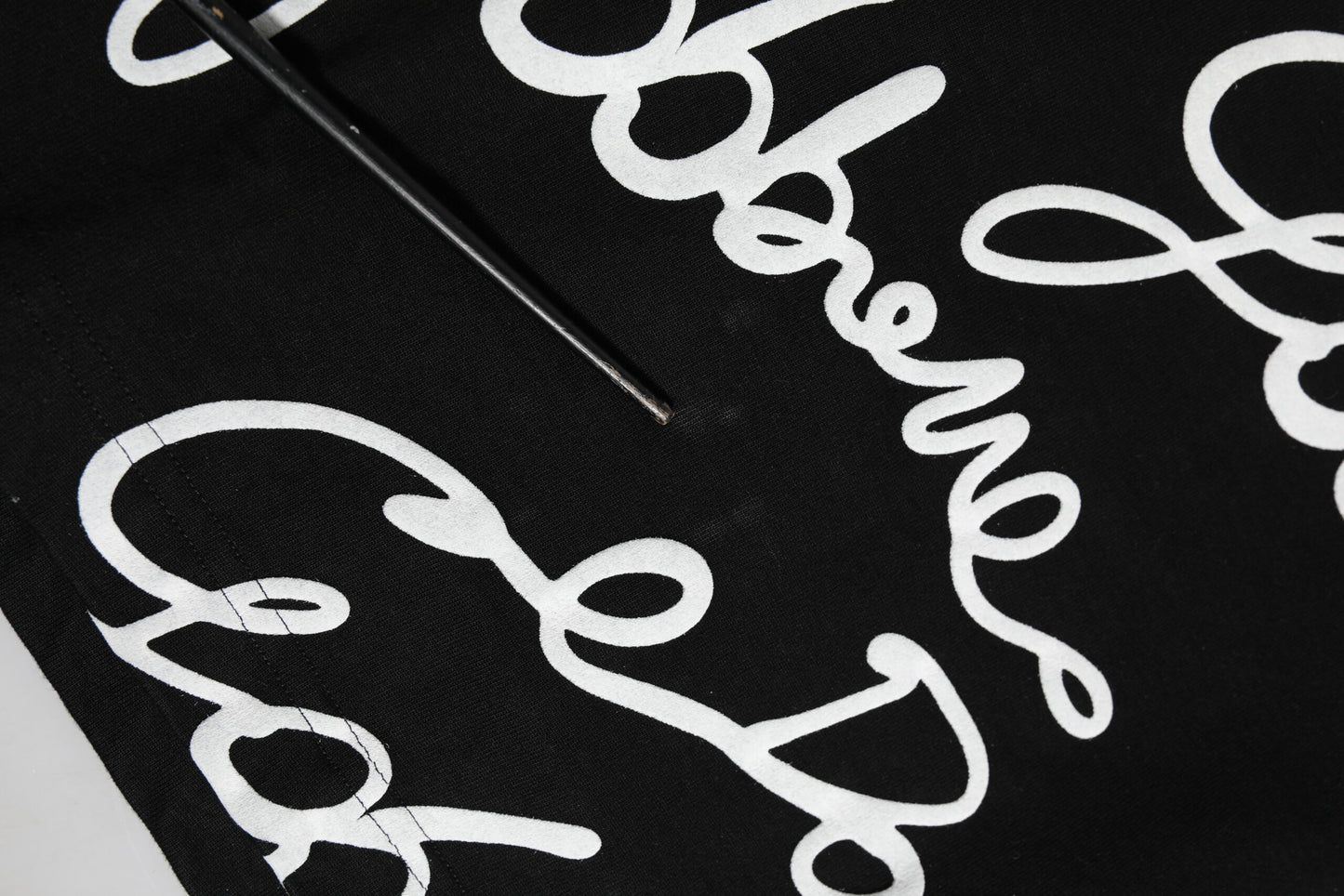 Dolce &amp; Gabbana – Schwarzes Baumwoll-T-Shirt mit Rundhalsausschnitt und Logo-Print