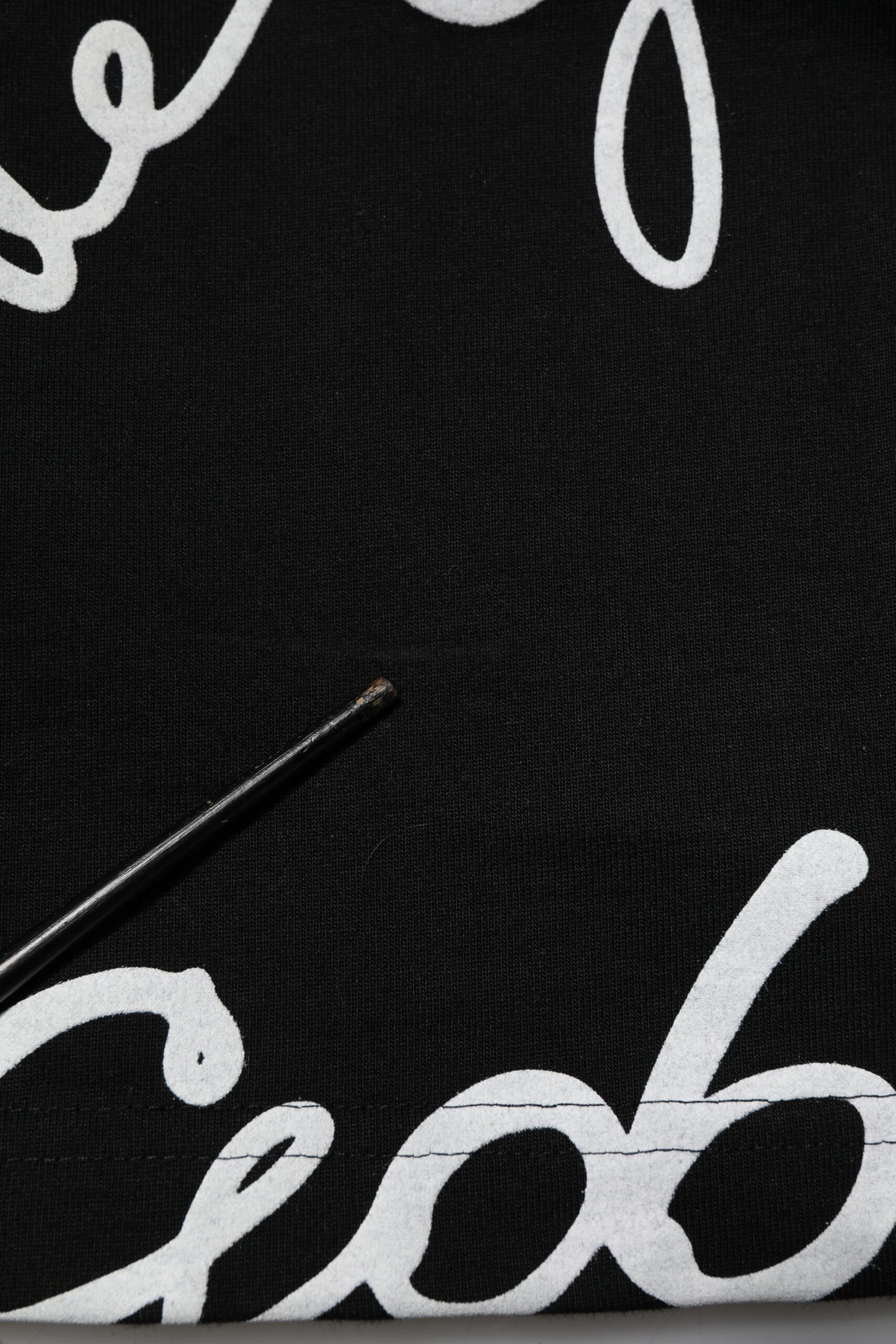 Dolce & Gabbana Black Logo Print Cotton Crew Neck  T-shirt