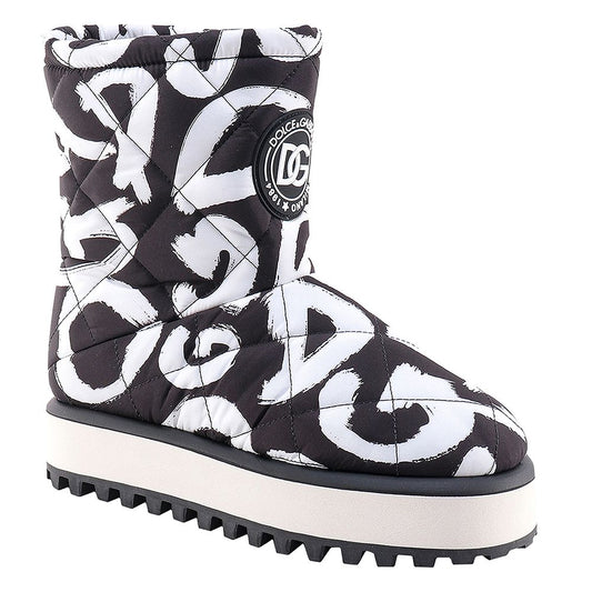 Dolce &amp; Gabbana – Schwarze Nylonstiefel für Herren