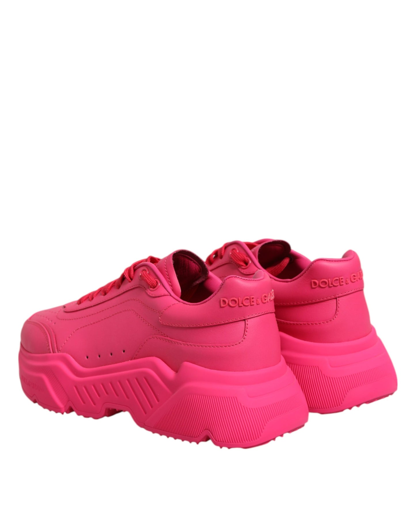Dolce &amp; Gabbana – Daymaster – Niedrige Sneakers aus rosa Leder