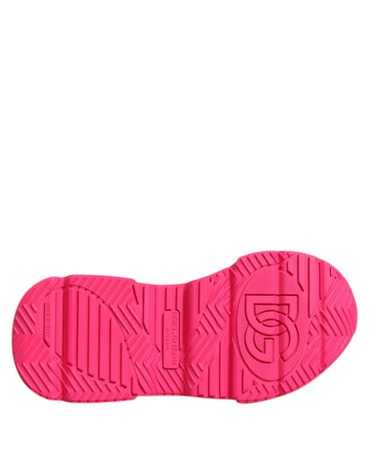 Dolce &amp; Gabbana – Daymaster – Niedrige Sneakers aus rosa Leder