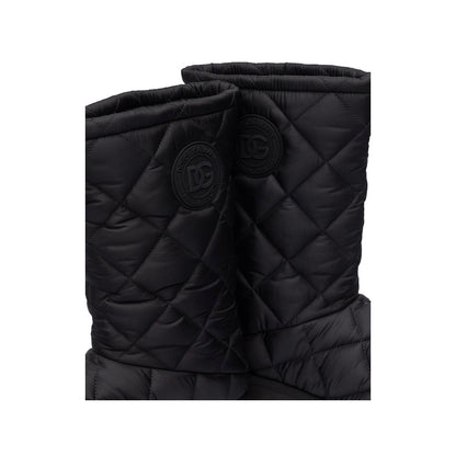 Dolce & Gabbana Black Nylon Men Boot