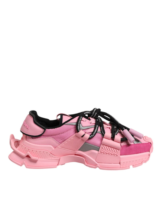 Dolce &amp; Gabbana Pink Low Top Space Damen Sneakers Schuhe