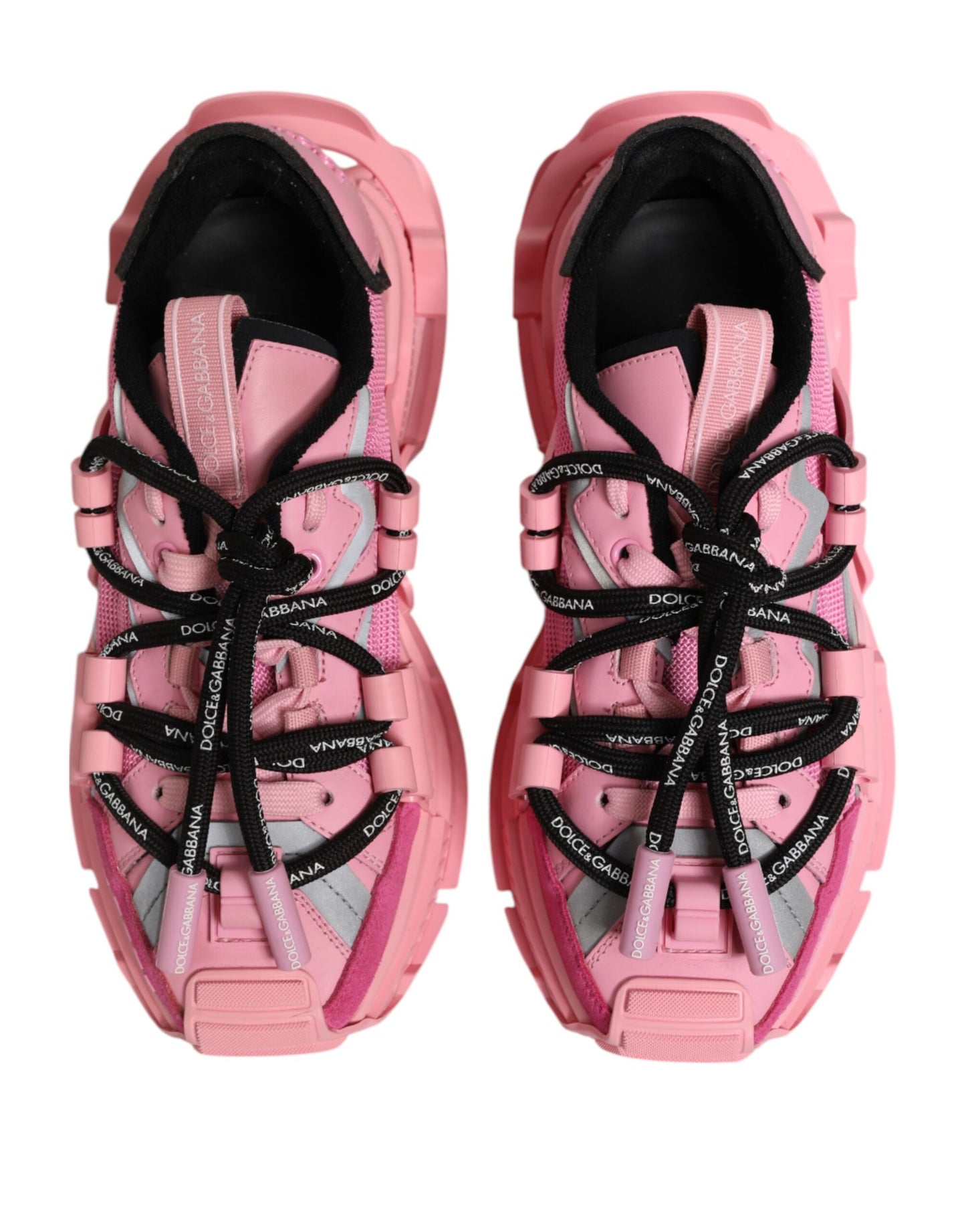 Dolce & Gabbana Pink Low Top Space Women Sneakers Shoes