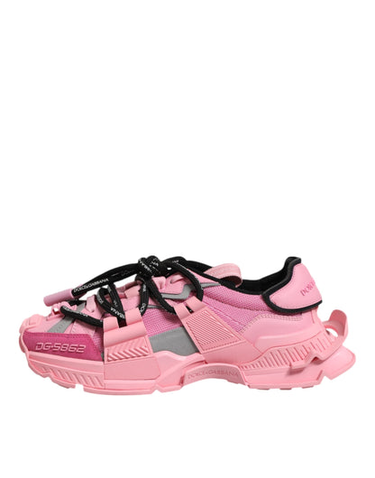 Dolce & Gabbana Pink Low Top Space Women Sneakers Shoes