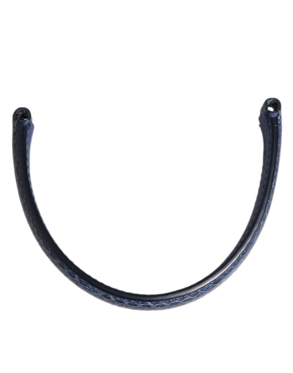 Dolce &amp; Gabbana Blauer großer Ayers-Ledertaschengriff Damen-Schultergurt